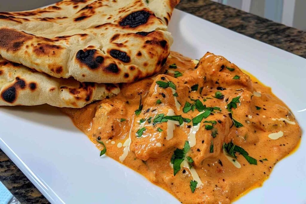 Butter Chicken in Etobicoke – rich, creamy curry at Tandoori Masala Indian restaurant.